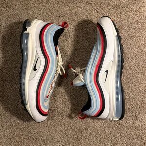 Nike Men’s Air Max 97 White Red Blue